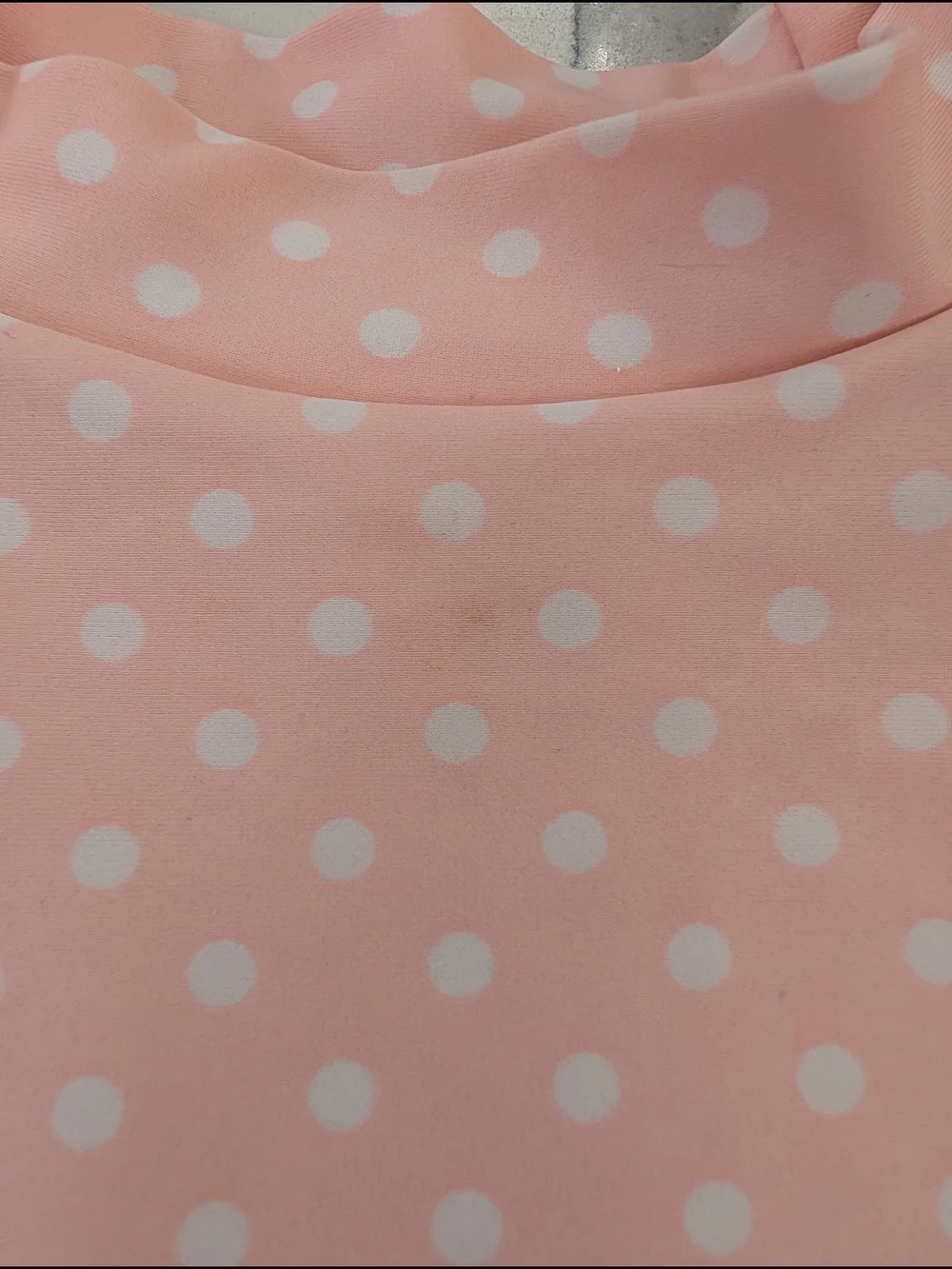 Ruffle Butts Baby Girls Swim Suit Pink Polka Dot with Ruffle Hem